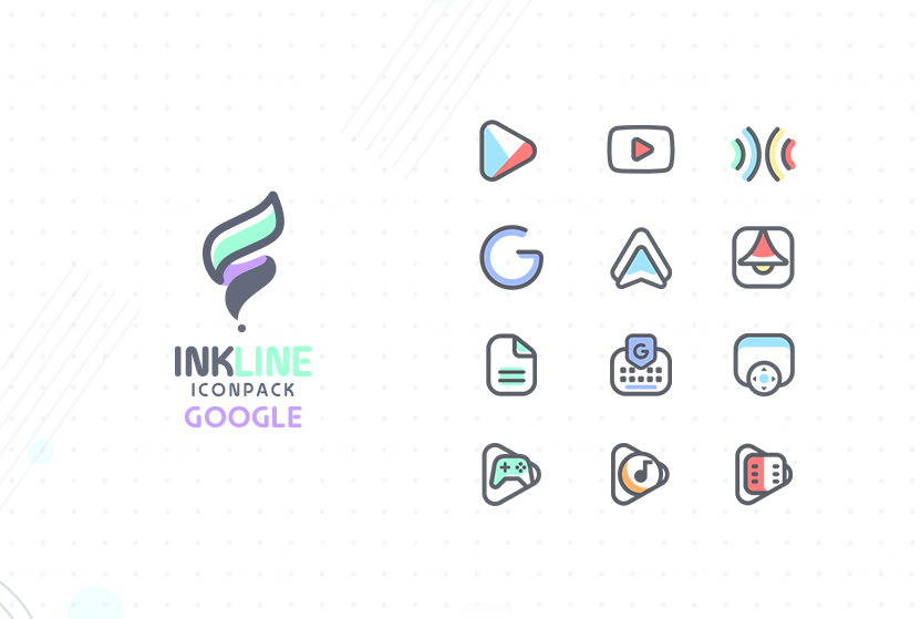 InkLine Icon Pack Mod Capture d’écran 2