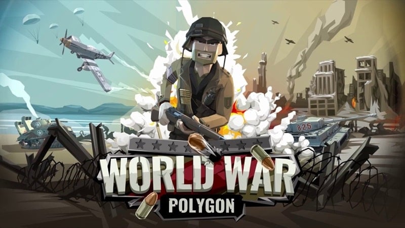 世界大戦ポリゴン：WW2 シューター スクリーンショット 1