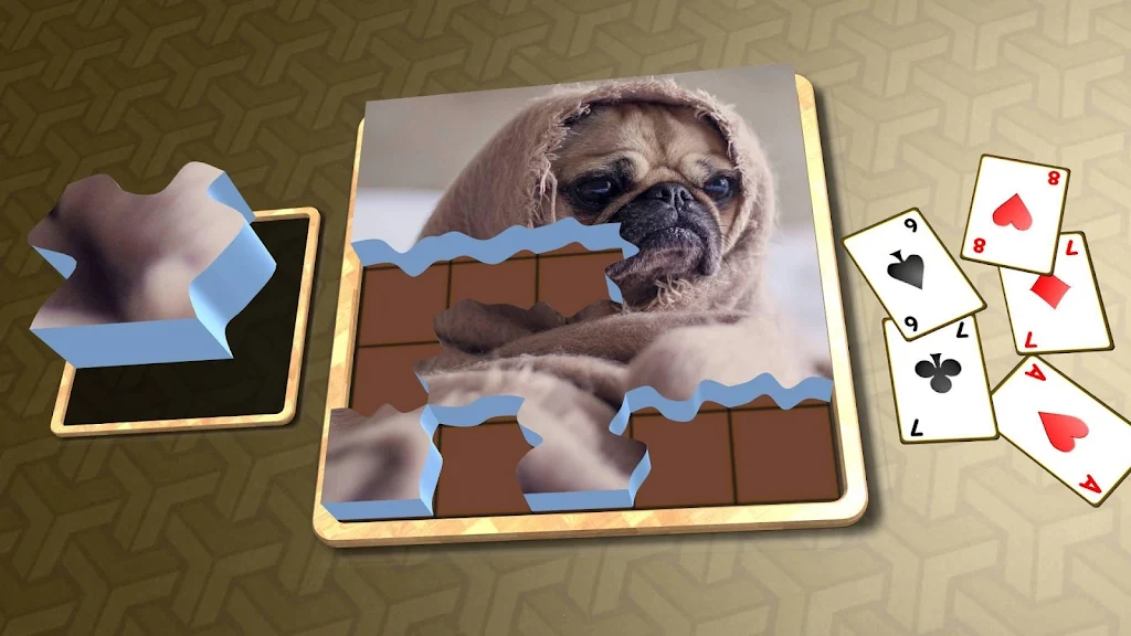 Jigsaw Solitaire - Dogs Capture d’écran 3