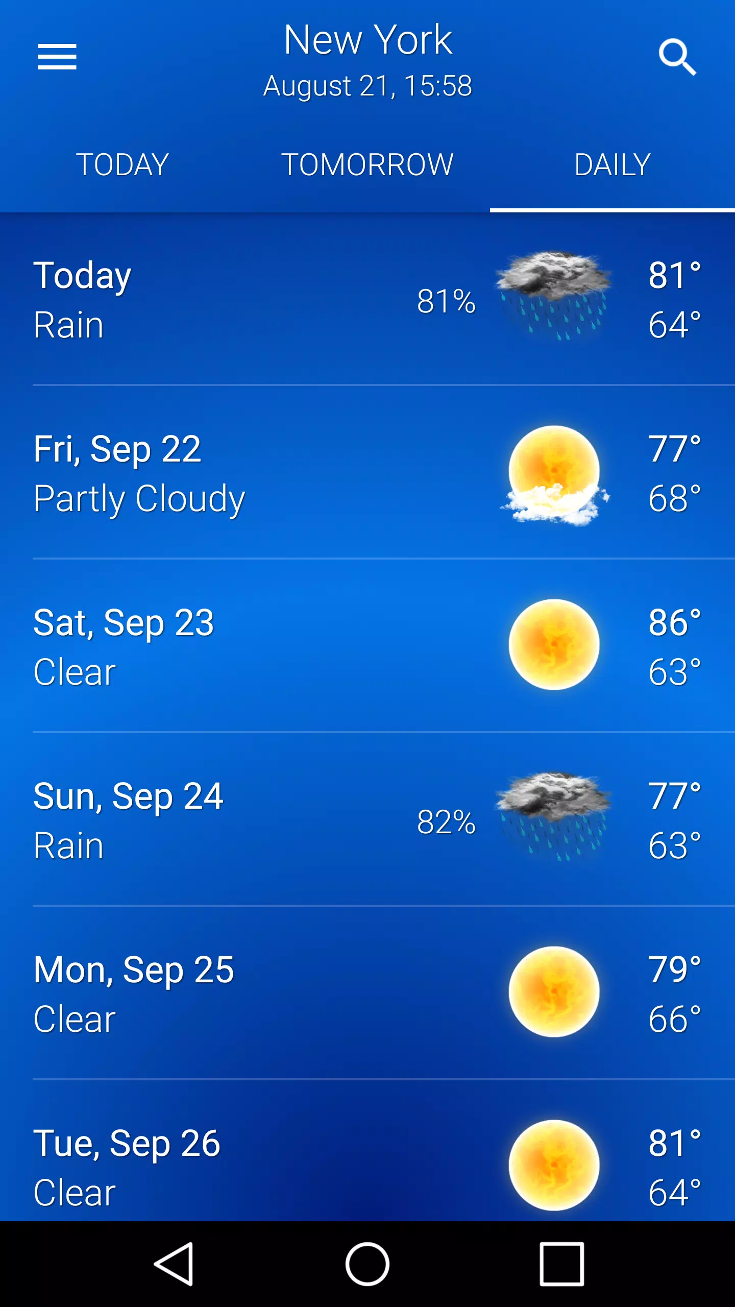 Weather: Clear Skies應用截圖第4張