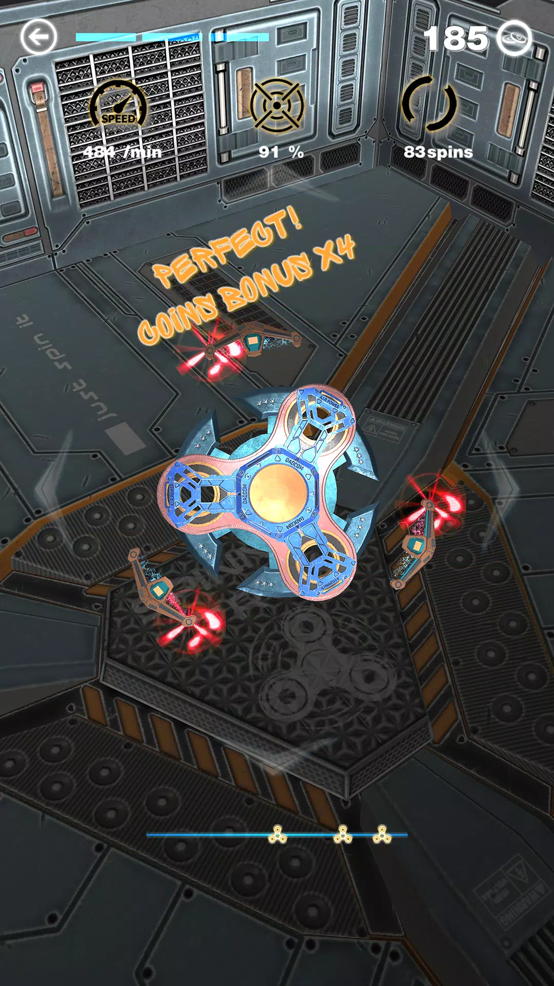 Fidget Spinner using Accelerom स्क्रीनशॉट 4