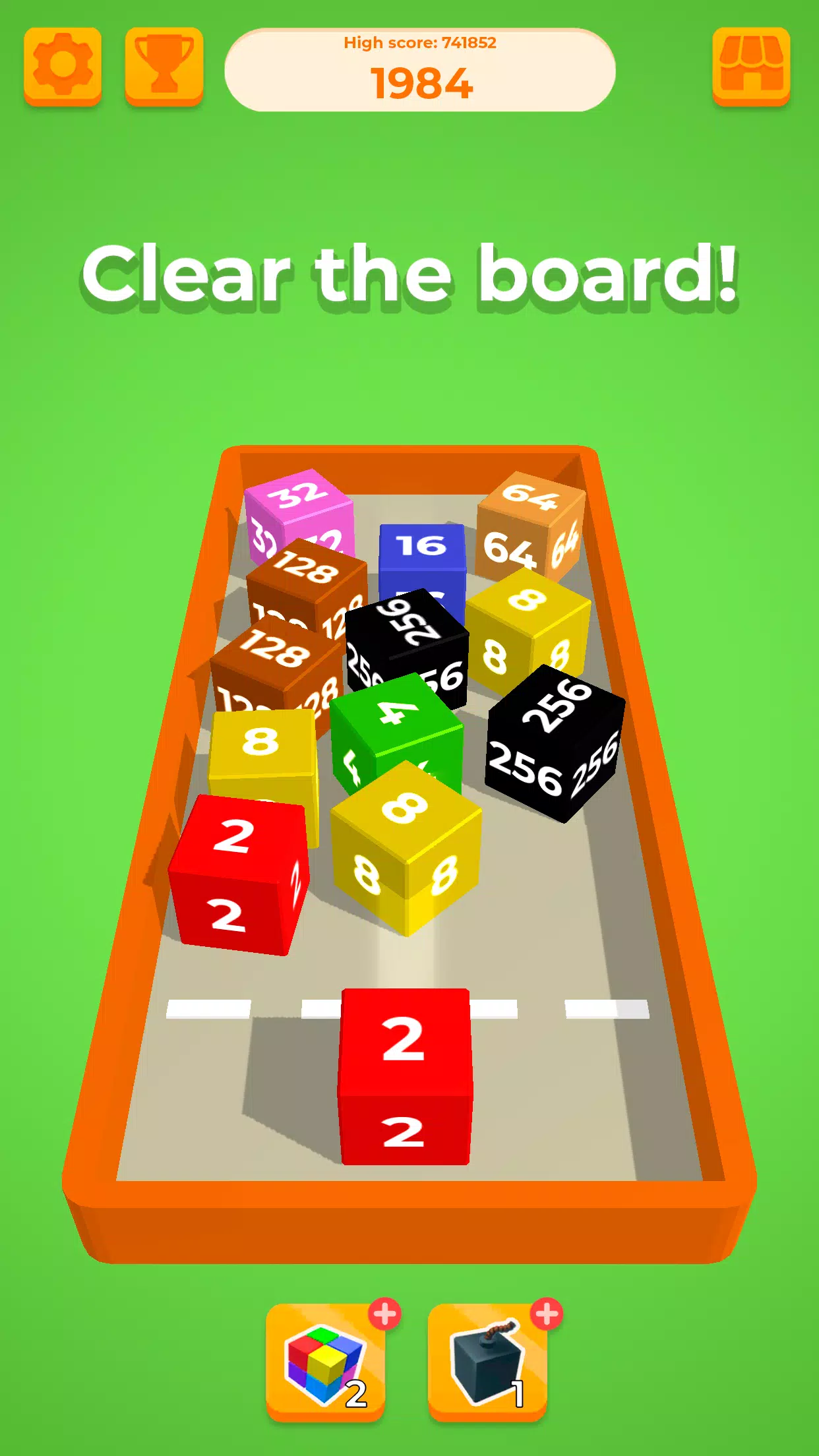 체인 큐브: 2048 3D 병합 블록 게임 스크린샷 4
