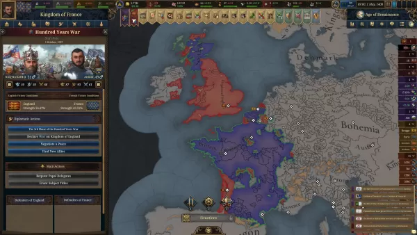 Europa Universalis V - Diplomacy Screen