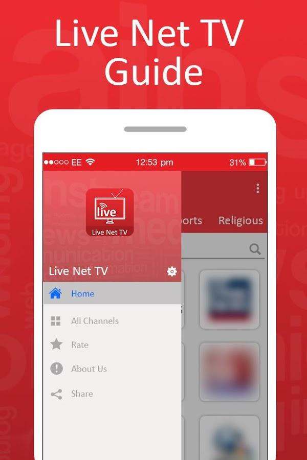 Live Net TV Streaming Guide Captura de pantalla 3