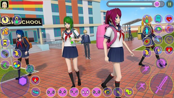 Anime High School Girl Fighter Captura de pantalla 4