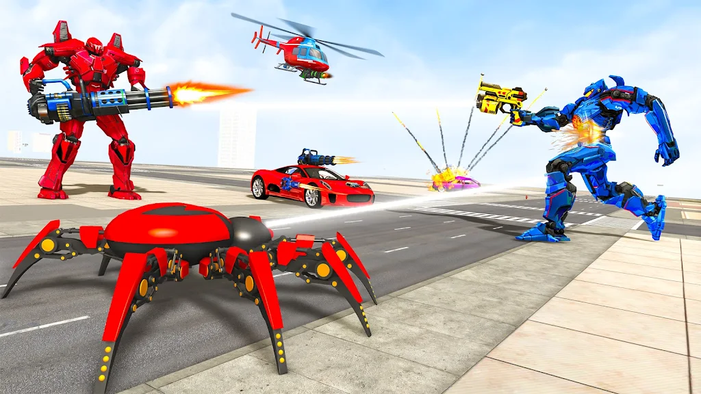 Spider Robot Games: Robot Car Captura de pantalla 2