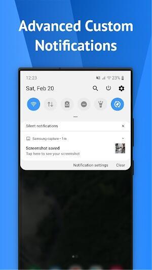 One Shade: Custom Notification Screenshot 1