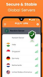 Pulpy VPN Unlimited VPN Proxy Capture d'écran 3