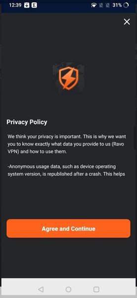 Ravo VPN Screenshot 1