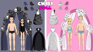 Chibi Dolls LOL: Dress up Game Captura de tela 1