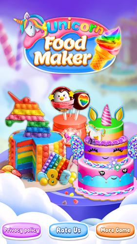 Unicorn Cake Maker-Bakery Game Screenshot 1