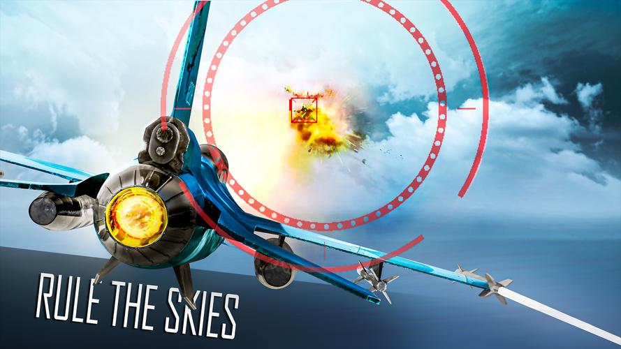 Jet Fighter: Sky Combat 3D Screenshot 2
