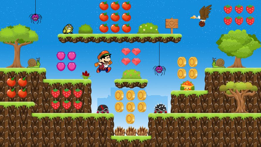 Super Nob Run：跳躍冒險叢林遊戲應用截圖第4張