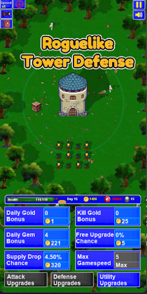 Lone Tower Roguelike Defense MOD 스크린샷 1