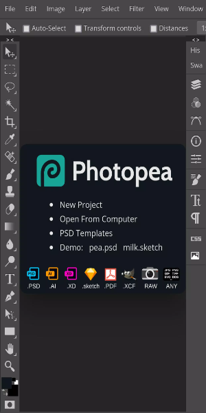 Photopea Captura de tela 1