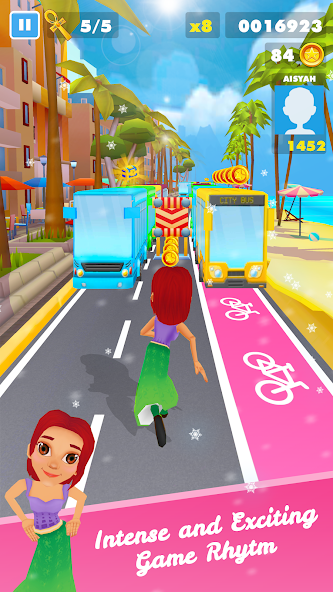 Subway Icy Princess Rush Mod स्क्रीनशॉट 3