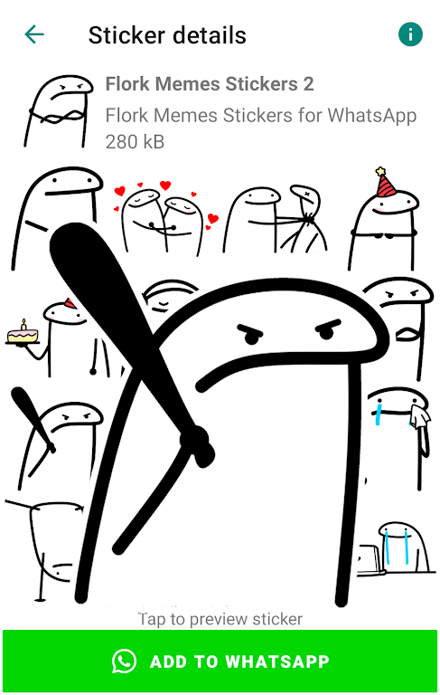 Flork memes stickers WASticker應用截圖第4張