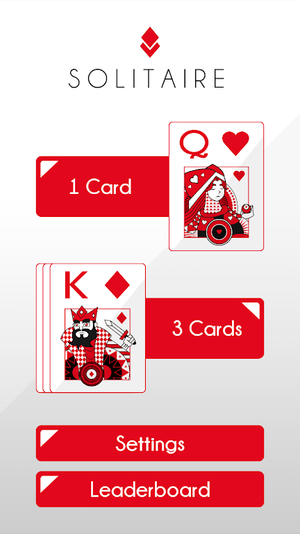 Solitaire - Klondike Redstone 스크린샷 1