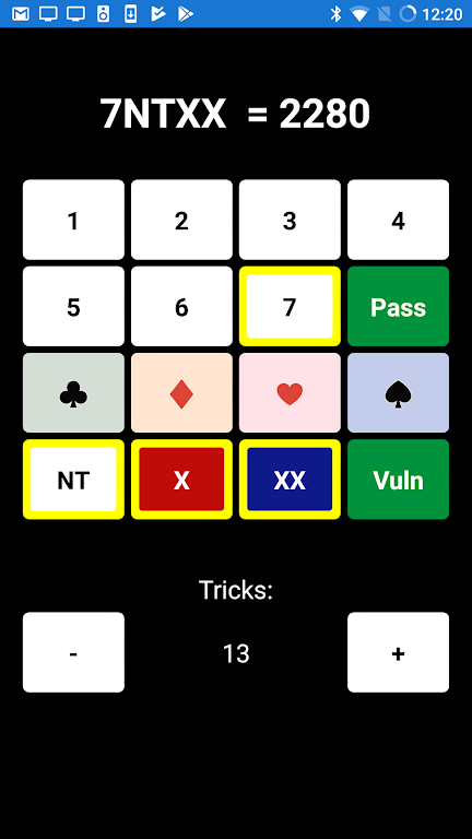 Bridge Scoring Helper应用截图第2张