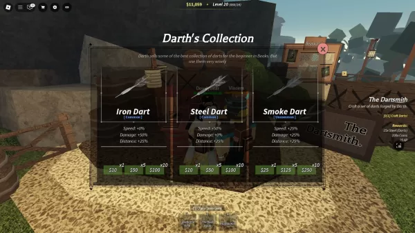 Dartsmith interface