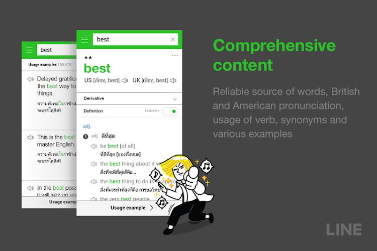 LINE Dictionary: English-Thai Captura de tela 3