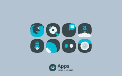 Timus: Rounded Dark Icon Pack应用截图第4张