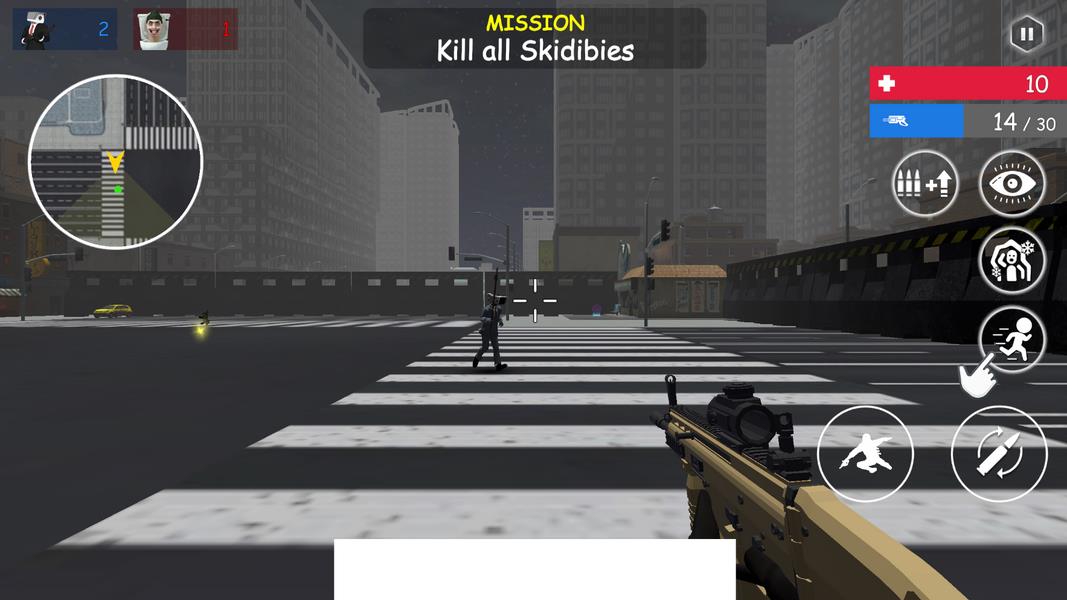 Shoot Skibd Toilet Survival.io Captura de tela 2