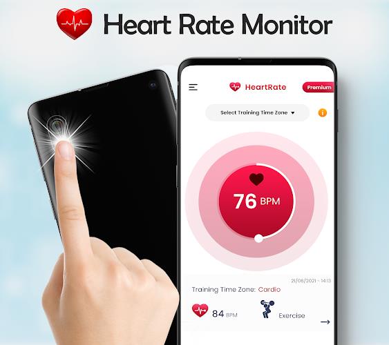 Heart Rate Monitor BPM Tracker Captura de tela 1