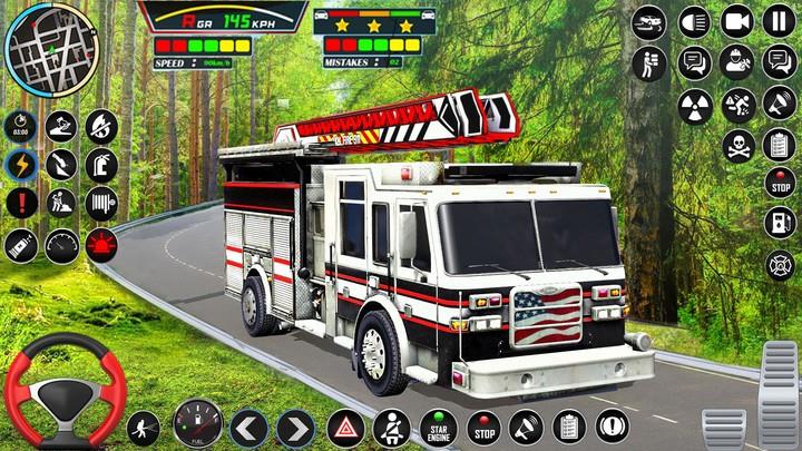 Firefighter: Fire Truck games स्क्रीनशॉट 2