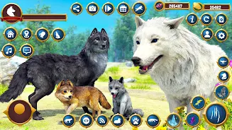 Virtual Wild Wolf Family Sim Captura de tela 1