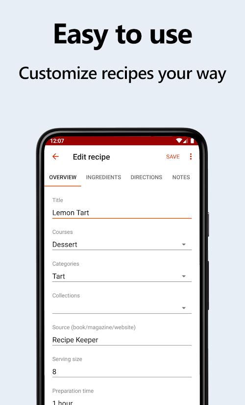 Recipe Keeper Capture d'écran 2
