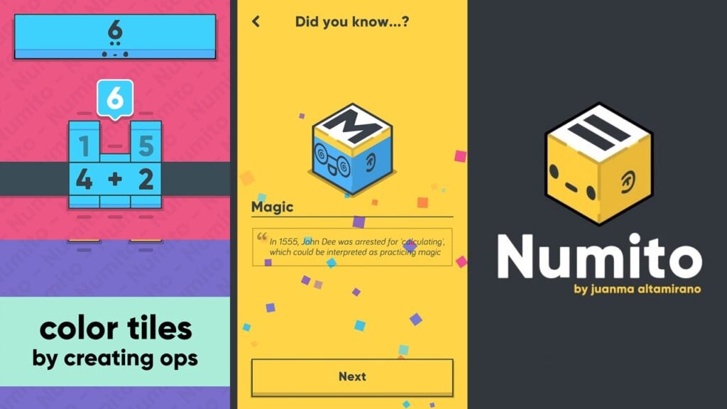 Numito: an exciting new puzzle game on Android, come and challenge it!