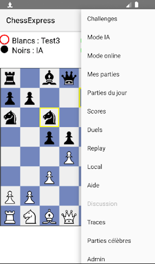 ChessExpress Echecs en ligne Captura de tela 3