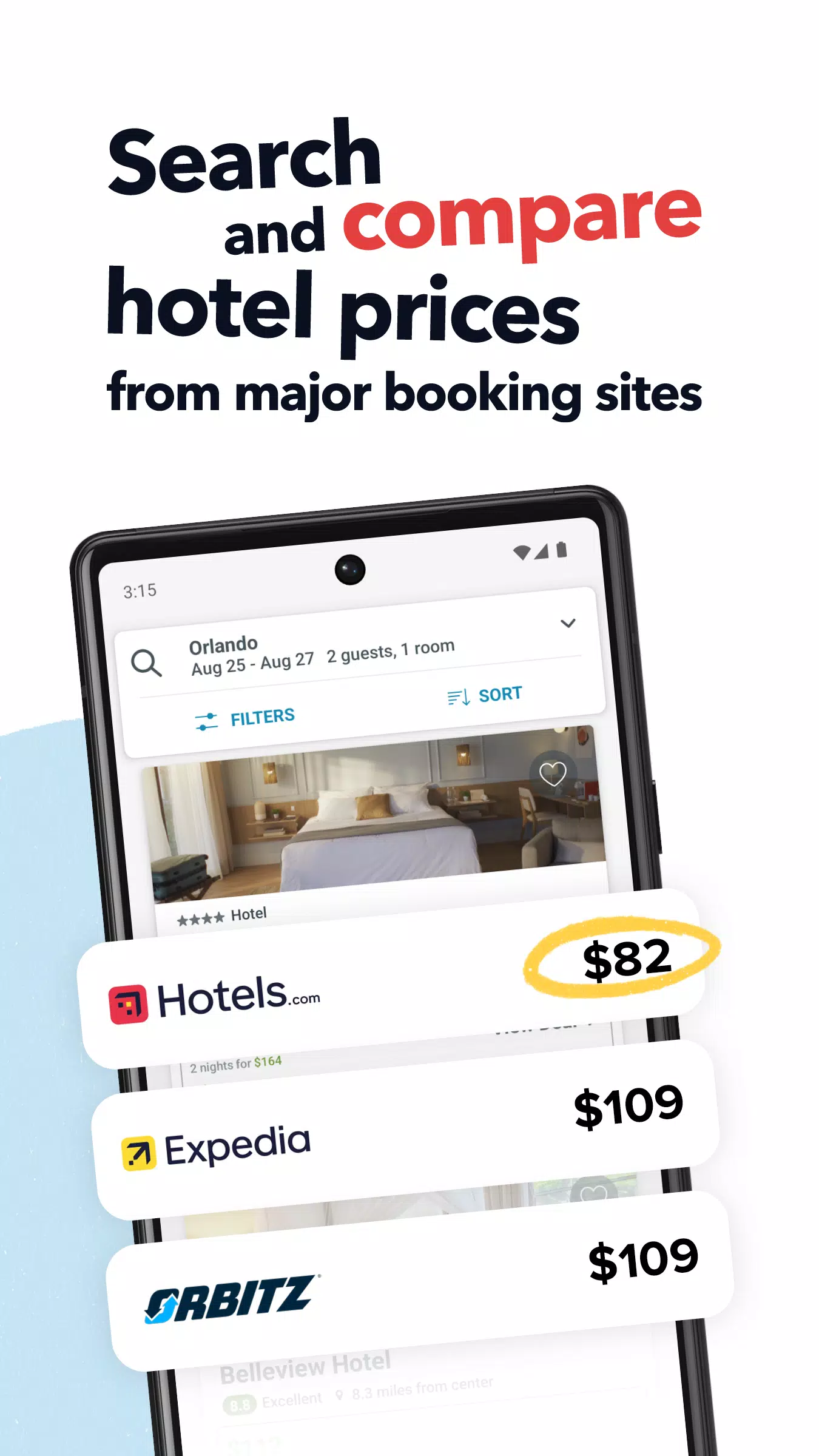 trivago: Compare hotel prices Screenshot 1
