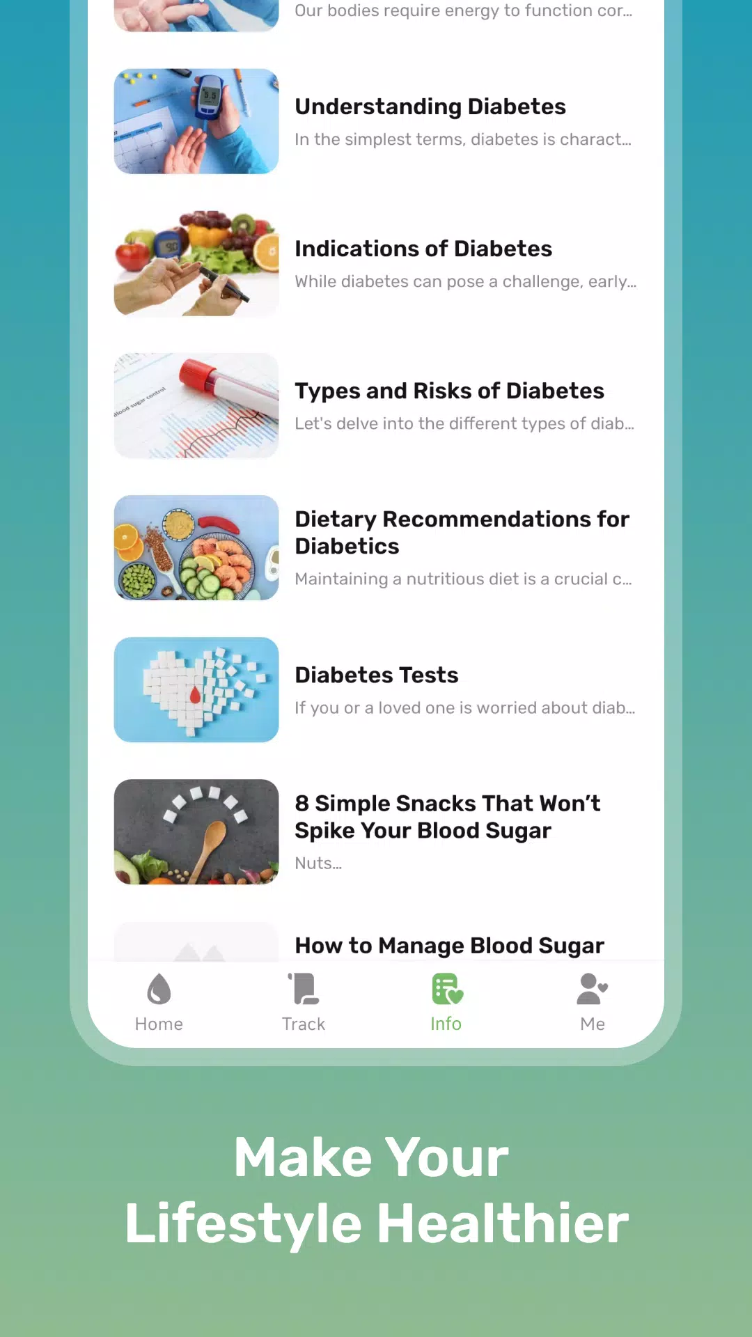 Health Sense: Blood Sugar Hub Скриншот 1