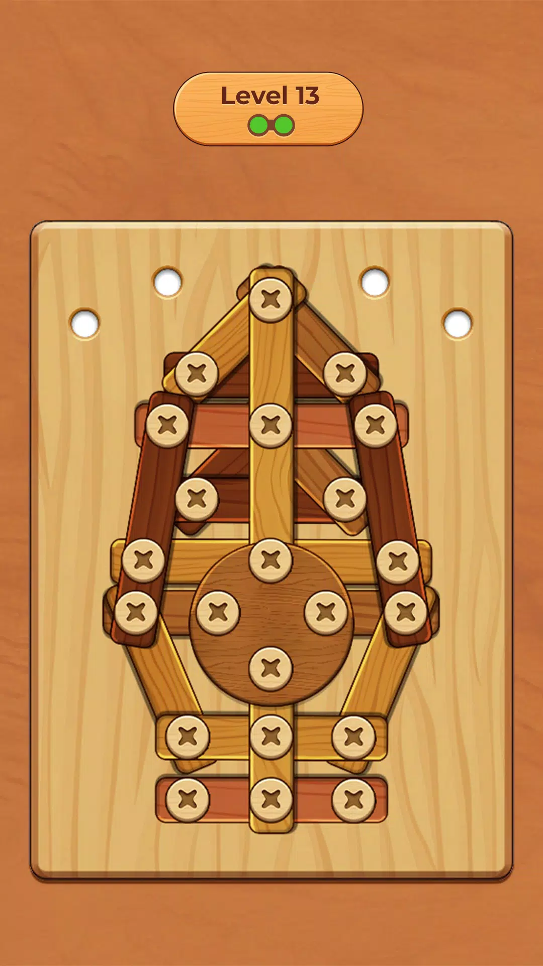 Wood Screw Puzzle Captura de pantalla 1