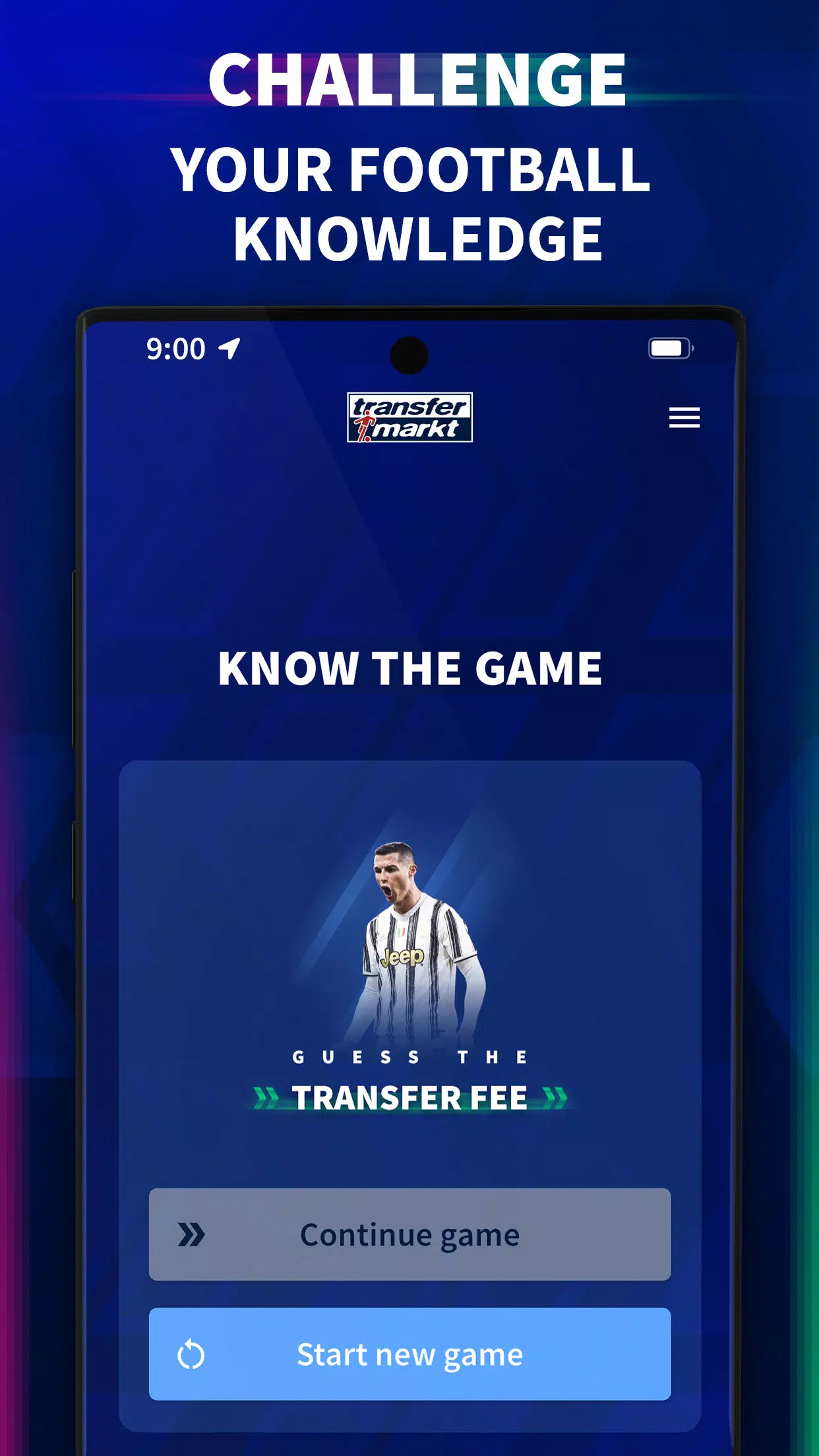 Transfermarkt: Football Quiz Captura de pantalla 1