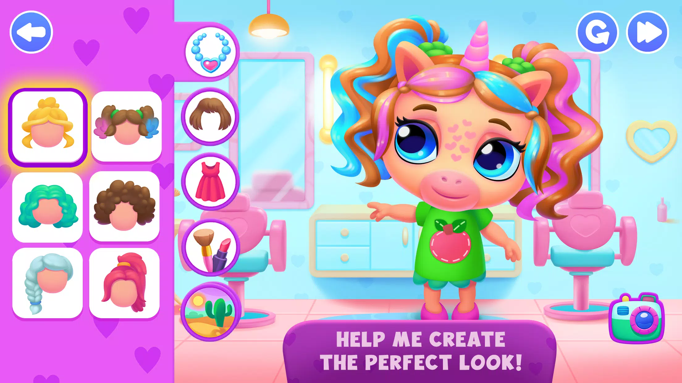 Unicorn Dress up games kids Captura de tela 1