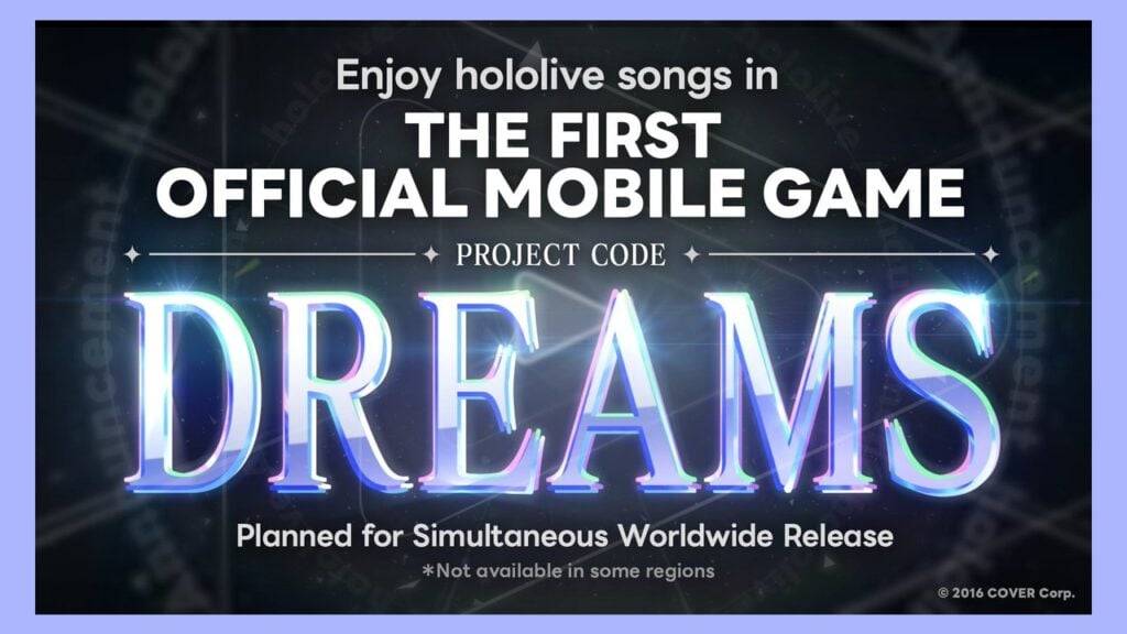 hololive Unveils First Global Mobile Game: Dreams
