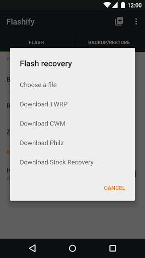 Flashify (for root users) Скриншот 2