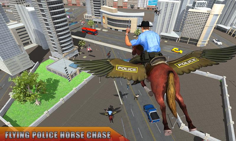 Flying Horse Police Chase Sim 스크린샷 4