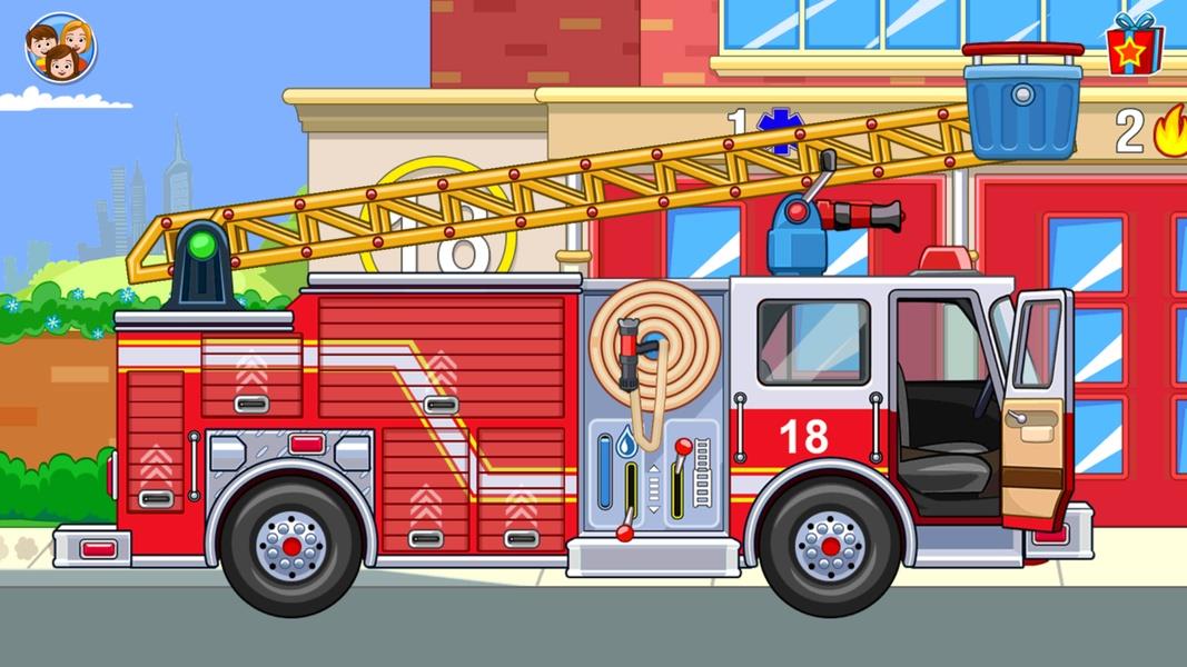 My Town : Fire station Rescue Captura de pantalla 3