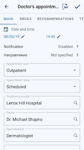 Medical records Capture d’écran 3