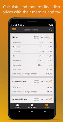 Food Cost Calculator Screenshot 1