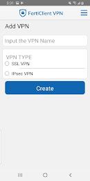 FortiClient VPN スクリーンショット 1