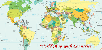 World Map With Countries Captura de pantalla 1