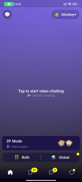 Monkey - random video chat Captura de tela 4