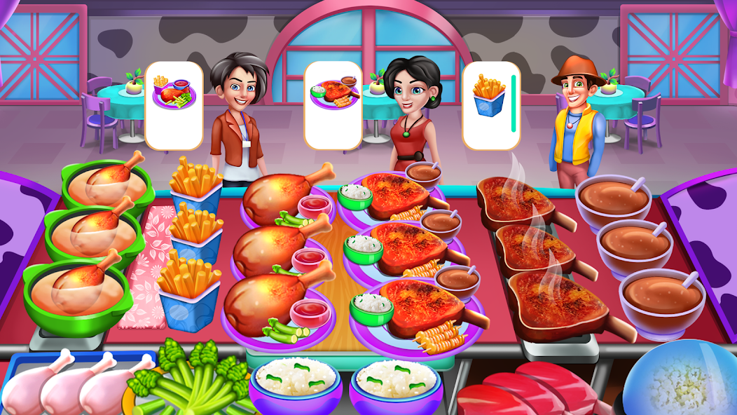 Cooking Food: Time Management Mod Скриншот 2