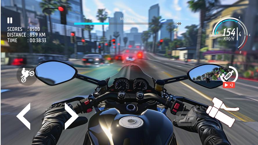 Traffic Bike: Driving City 3D Captura de pantalla 1