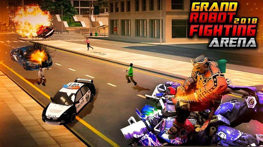 Futuristic Robot City Fighting 3D Game應用截圖第4張